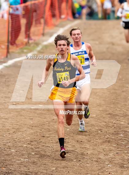 Thumbnail 2 in CIF State Cross Country Championships (Boys D2 Race) photogallery.