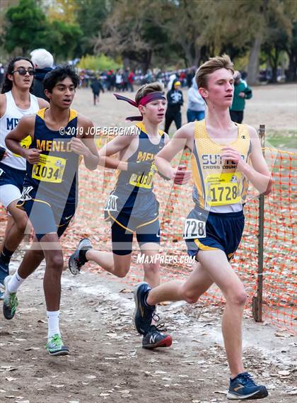 Thumbnail 1 in CIF State Cross Country Championships (Boys D2 Race) photogallery.