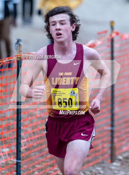 Thumbnail 2 in CIF State Cross Country Championships (Boys D2 Race) photogallery.