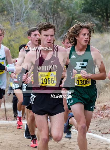 Thumbnail 1 in CIF State Cross Country Championships (Boys D2 Race) photogallery.