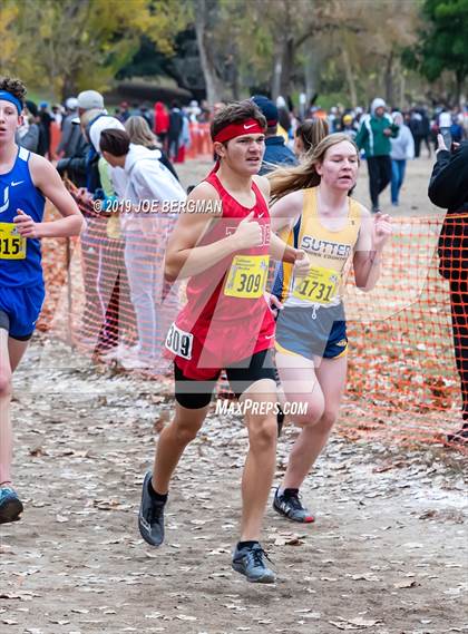 Thumbnail 1 in CIF State Cross Country Championships (Boys D2 Race) photogallery.