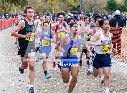 Thumbnail 1 in CIF State Cross Country Championships (Boys D2 Race) photogallery.