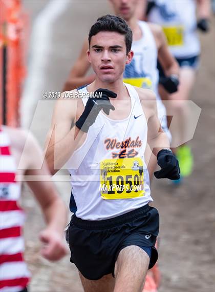 Thumbnail 1 in CIF State Cross Country Championships (Boys D2 Race) photogallery.