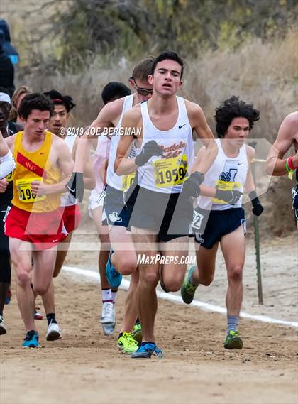 Thumbnail 1 in CIF State Cross Country Championships (Boys D2 Race) photogallery.