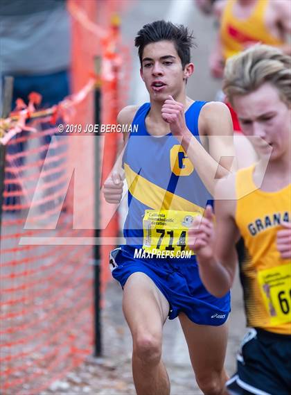 Thumbnail 2 in CIF State Cross Country Championships (Boys D2 Race) photogallery.