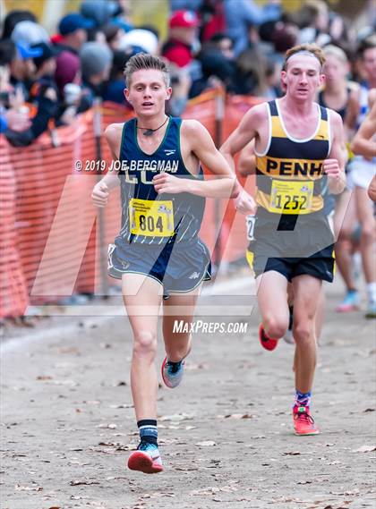 Thumbnail 1 in CIF State Cross Country Championships (Boys D2 Race) photogallery.