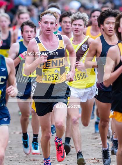 Thumbnail 2 in CIF State Cross Country Championships (Boys D2 Race) photogallery.