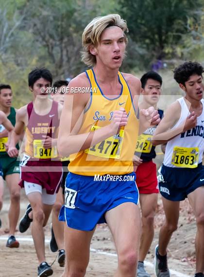 Thumbnail 2 in CIF State Cross Country Championships (Boys D2 Race) photogallery.