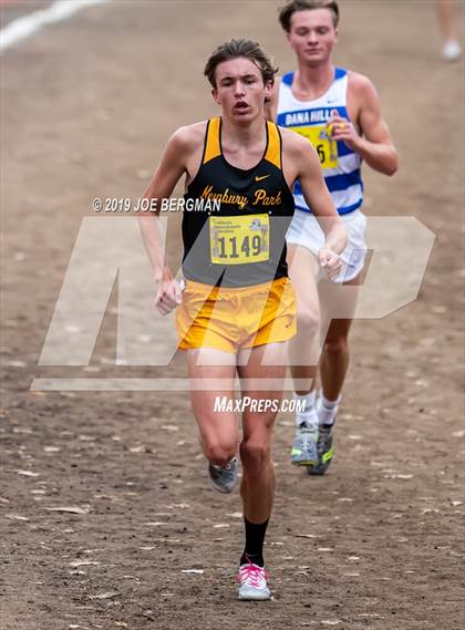 Thumbnail 2 in CIF State Cross Country Championships (Boys D2 Race) photogallery.
