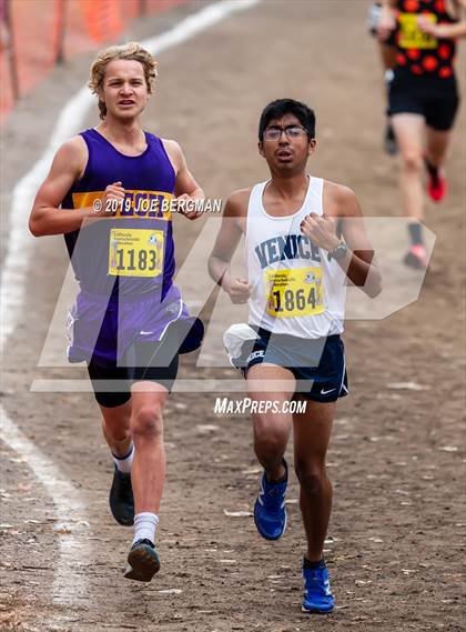 Thumbnail 2 in CIF State Cross Country Championships (Boys D2 Race) photogallery.