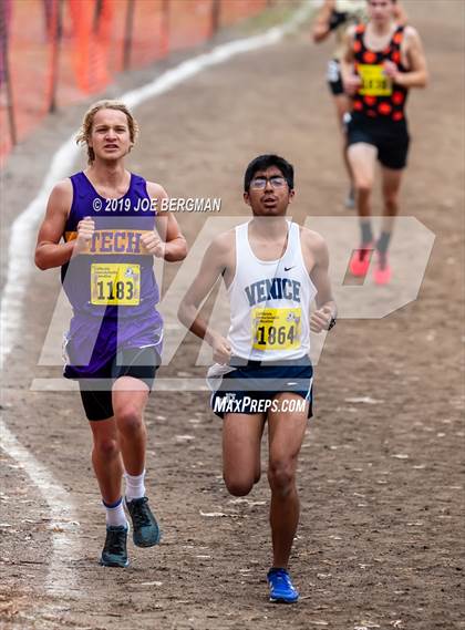 Thumbnail 1 in CIF State Cross Country Championships (Boys D2 Race) photogallery.