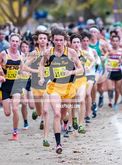 Thumbnail 1 in CIF State Cross Country Championships (Boys D2 Race) photogallery.