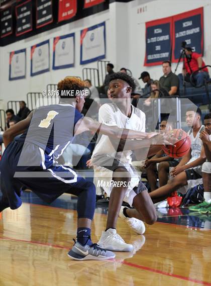 Thumbnail 1 in Queens Grant vs. Hickory Grove Christian (WNC Holiday Classic) photogallery.