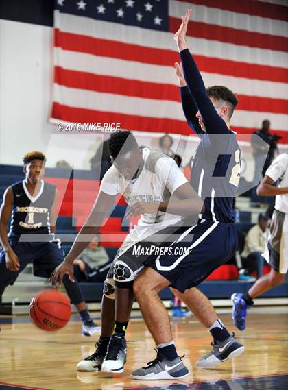 Thumbnail 1 in Queens Grant vs. Hickory Grove Christian (WNC Holiday Classic) photogallery.