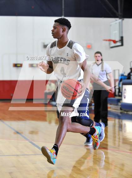 Thumbnail 2 in Queens Grant vs. Hickory Grove Christian (WNC Holiday Classic) photogallery.