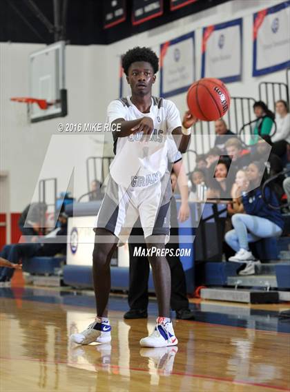 Thumbnail 1 in Queens Grant vs. Hickory Grove Christian (WNC Holiday Classic) photogallery.