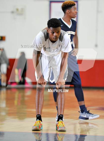 Thumbnail 1 in Queens Grant vs. Hickory Grove Christian (WNC Holiday Classic) photogallery.