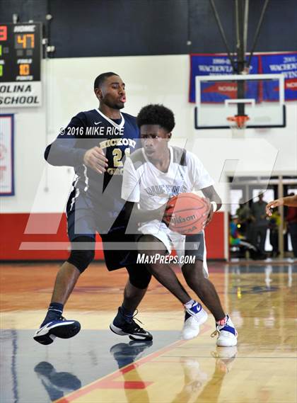 Thumbnail 2 in Queens Grant vs. Hickory Grove Christian (WNC Holiday Classic) photogallery.