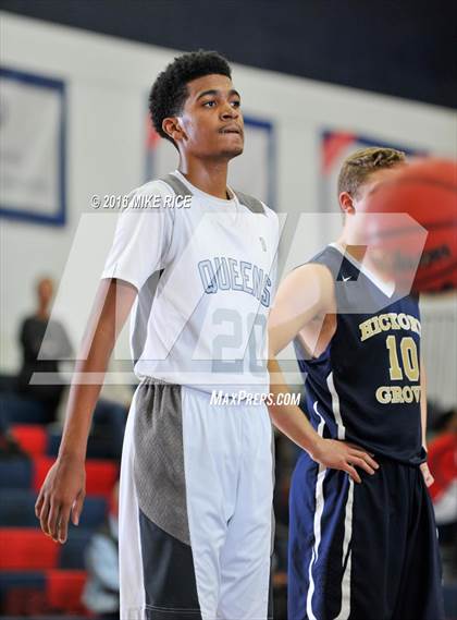 Thumbnail 1 in Queens Grant vs. Hickory Grove Christian (WNC Holiday Classic) photogallery.
