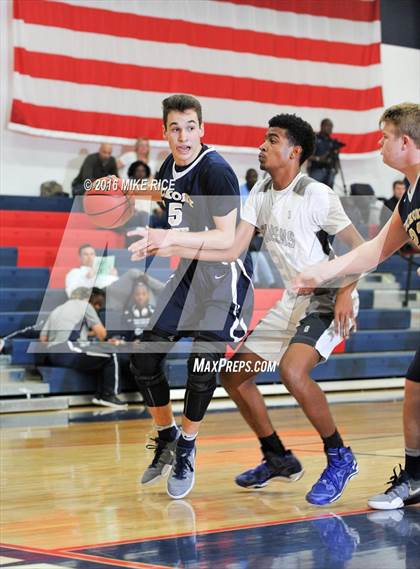 Thumbnail 1 in Queens Grant vs. Hickory Grove Christian (WNC Holiday Classic) photogallery.