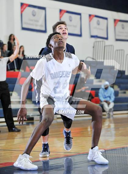 Thumbnail 1 in Queens Grant vs. Hickory Grove Christian (WNC Holiday Classic) photogallery.