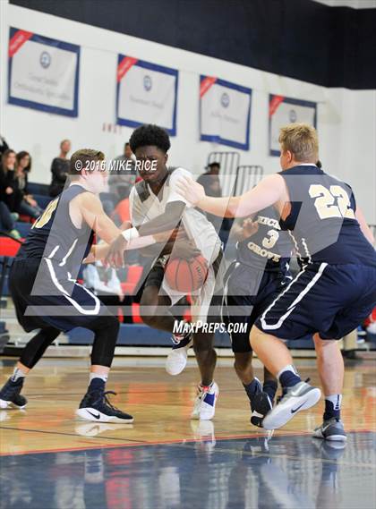Thumbnail 2 in Queens Grant vs. Hickory Grove Christian (WNC Holiday Classic) photogallery.