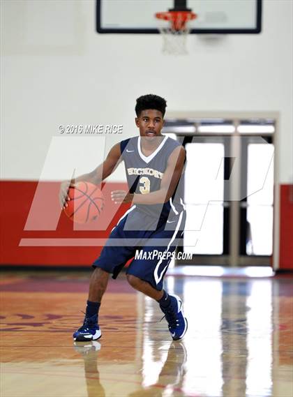 Thumbnail 1 in Queens Grant vs. Hickory Grove Christian (WNC Holiday Classic) photogallery.