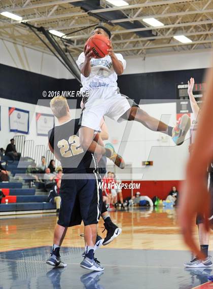 Thumbnail 1 in Queens Grant vs. Hickory Grove Christian (WNC Holiday Classic) photogallery.