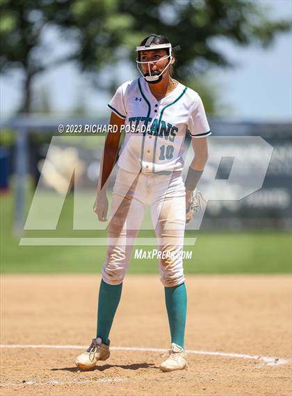 Thumbnail 3 in Mission College Prep @ Orange Cove (2023 CIF CS Softball Championships-DIVISION 4) photogallery.