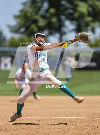Thumbnail 2 in Mission College Prep @ Orange Cove (2023 CIF CS Softball Championships-DIVISION 4) photogallery.