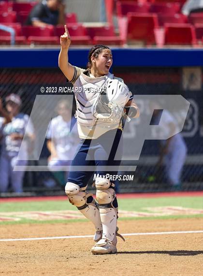 Thumbnail 1 in Mission College Prep @ Orange Cove (2023 CIF CS Softball Championships-DIVISION 4) photogallery.