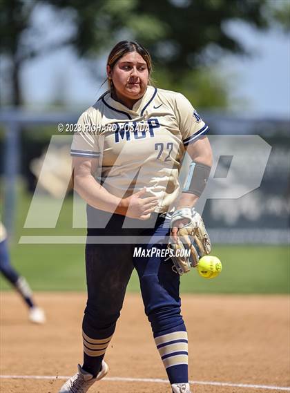Thumbnail 1 in Mission College Prep @ Orange Cove (2023 CIF CS Softball Championships-DIVISION 4) photogallery.