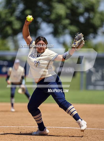 Thumbnail 3 in Mission College Prep @ Orange Cove (2023 CIF CS Softball Championships-DIVISION 4) photogallery.