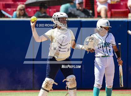 Thumbnail 3 in Mission College Prep @ Orange Cove (2023 CIF CS Softball Championships-DIVISION 4) photogallery.