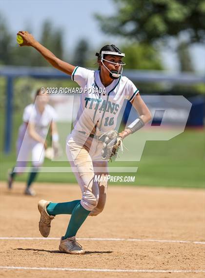 Thumbnail 1 in Mission College Prep @ Orange Cove (2023 CIF CS Softball Championships-DIVISION 4) photogallery.