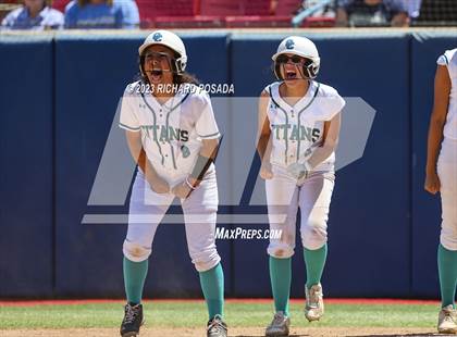 Thumbnail 2 in Mission College Prep @ Orange Cove (2023 CIF CS Softball Championships-DIVISION 4) photogallery.