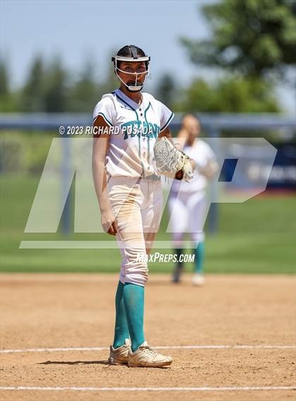 Thumbnail 1 in Mission College Prep @ Orange Cove (2023 CIF CS Softball Championships-DIVISION 4) photogallery.