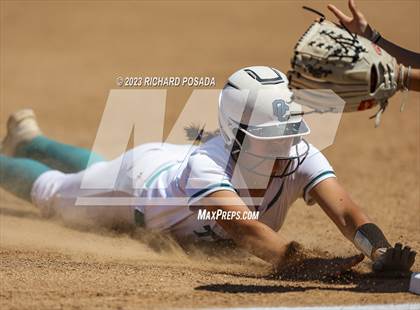 Thumbnail 2 in Mission College Prep @ Orange Cove (2023 CIF CS Softball Championships-DIVISION 4) photogallery.