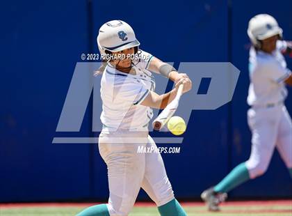 Thumbnail 3 in Mission College Prep @ Orange Cove (2023 CIF CS Softball Championships-DIVISION 4) photogallery.