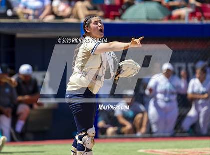 Thumbnail 3 in Mission College Prep @ Orange Cove (2023 CIF CS Softball Championships-DIVISION 4) photogallery.