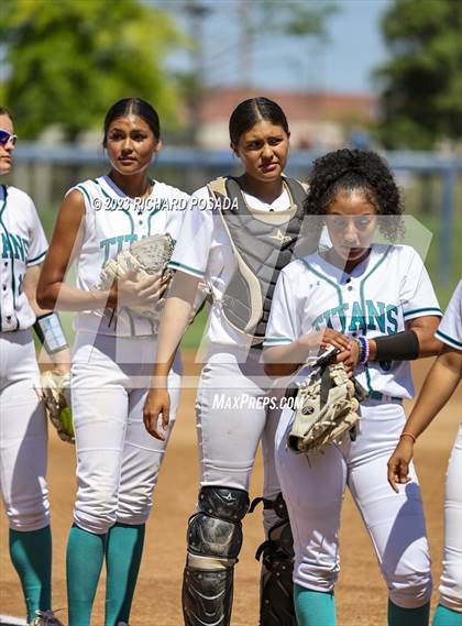 Thumbnail 1 in Mission College Prep @ Orange Cove (2023 CIF CS Softball Championships-DIVISION 4) photogallery.