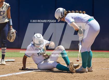 Thumbnail 2 in Mission College Prep @ Orange Cove (2023 CIF CS Softball Championships-DIVISION 4) photogallery.