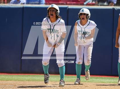 Thumbnail 1 in Mission College Prep @ Orange Cove (2023 CIF CS Softball Championships-DIVISION 4) photogallery.