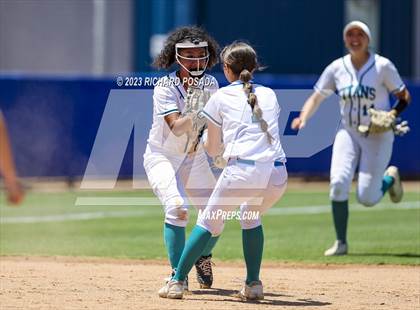 Thumbnail 1 in Mission College Prep @ Orange Cove (2023 CIF CS Softball Championships-DIVISION 4) photogallery.
