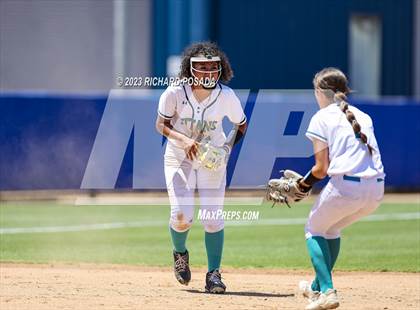 Thumbnail 3 in Mission College Prep @ Orange Cove (2023 CIF CS Softball Championships-DIVISION 4) photogallery.