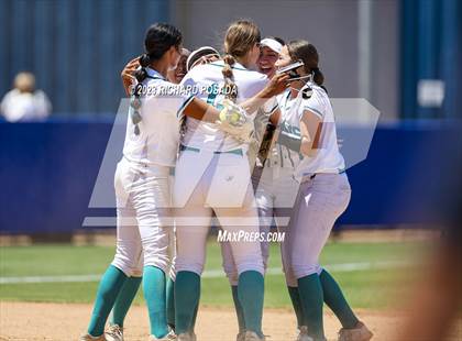 Thumbnail 3 in Mission College Prep @ Orange Cove (2023 CIF CS Softball Championships-DIVISION 4) photogallery.