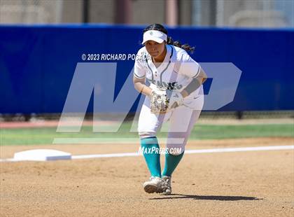 Thumbnail 1 in Mission College Prep @ Orange Cove (2023 CIF CS Softball Championships-DIVISION 4) photogallery.