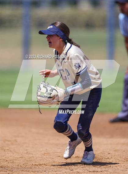 Thumbnail 3 in Mission College Prep @ Orange Cove (2023 CIF CS Softball Championships-DIVISION 4) photogallery.