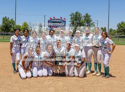 Thumbnail 3 in Mission College Prep @ Orange Cove (2023 CIF CS Softball Championships-DIVISION 4) photogallery.