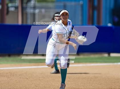 Thumbnail 1 in Mission College Prep @ Orange Cove (2023 CIF CS Softball Championships-DIVISION 4) photogallery.